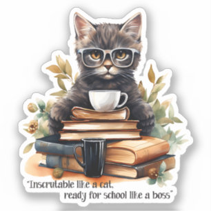 Ready For School Like A Boss Sticker