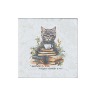 Ready For School Like A Boss Stone Magnet