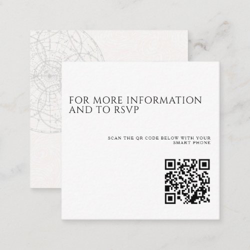 Ready for Take Off QR Code Wedding Enclosure Card