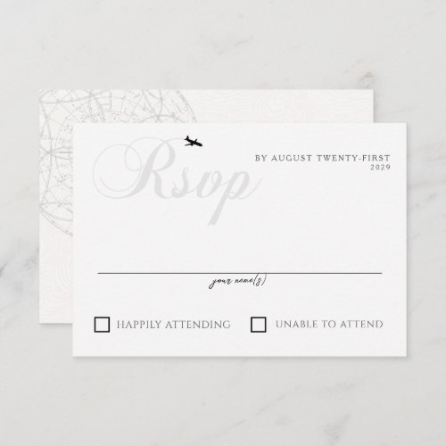 Ready for Take Off  RSVP Card