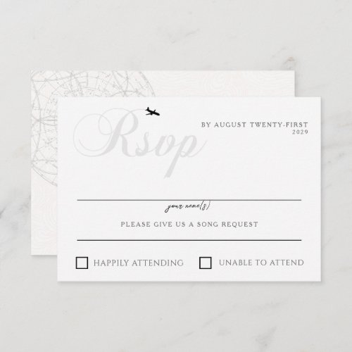 Ready for Take Off  RSVP Card