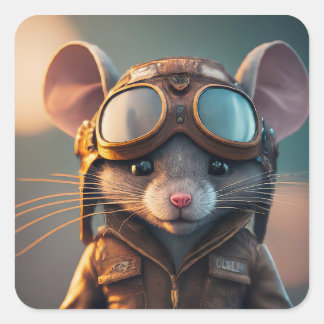 Ready for Takeoff Square Sticker