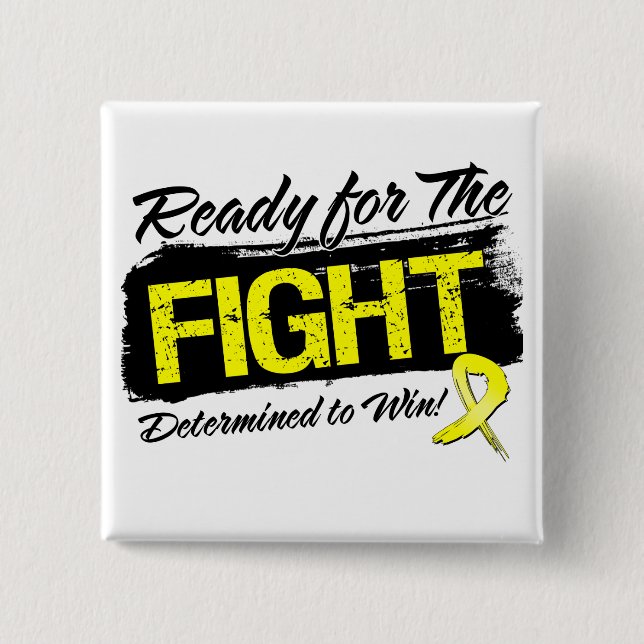 Ready For The Fight Ewing Sarcoma Pinback Button (Front)