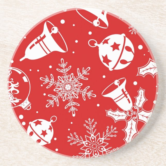 Ready For The Holidays Sandstone Coaster (Front)