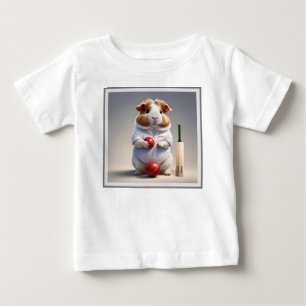 Ready For The Pitch, Guinea Pig Cricketer Baby T-Shirt