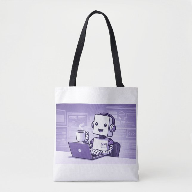 Ready for the Robots Tote Bag (Front)