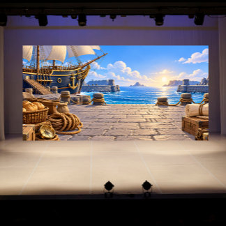 Ready for the Voyage Nautical Ship Harbor Photo Banner