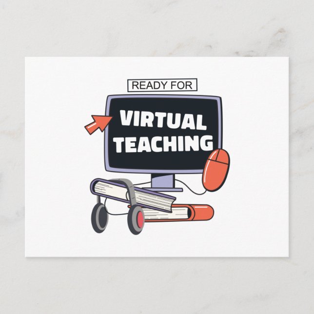 Ready for virtual teaching postcard (Front)