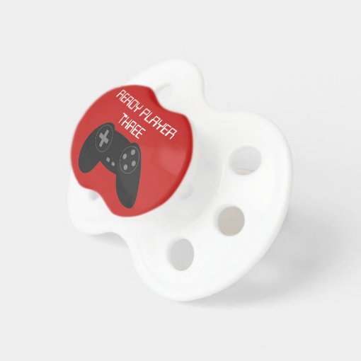 READY PLAYER THREE Gamer Pacifier | Zazzle
