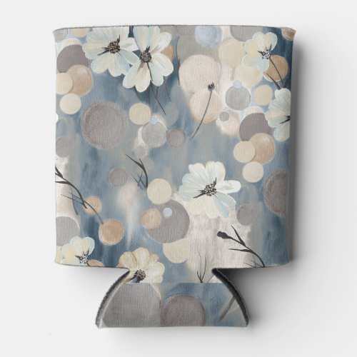 Ready Print Beautiful Flower Watercolor Can Cooler