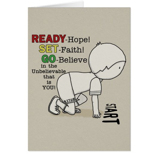 Ready, Set, Go Believe! Cards (Front)
