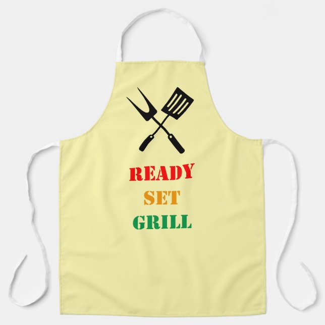 Ready, set, grill apron (Front)