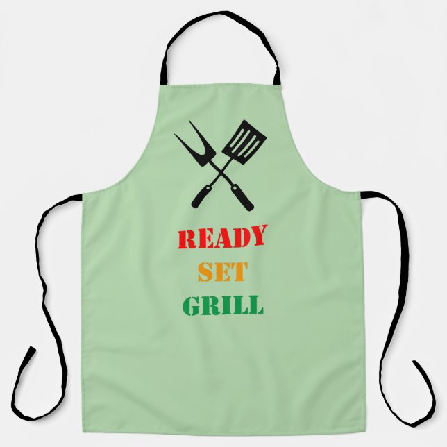 Ready, set, grill apron (Front)