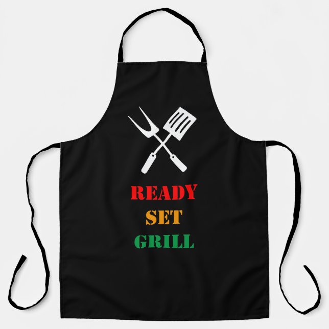 Ready, set, grill apron (Front)