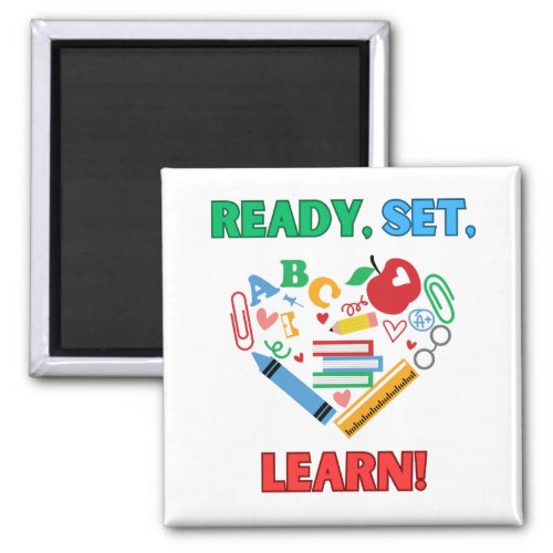 Ready Set Learn Back to School Refrigerator  Magnet