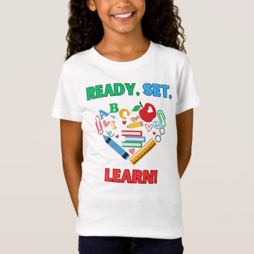 Ready Set Learn Back to School  T_Shirt