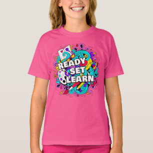 Ready Set Learn – Teacher & Student Back to School T-Shirt