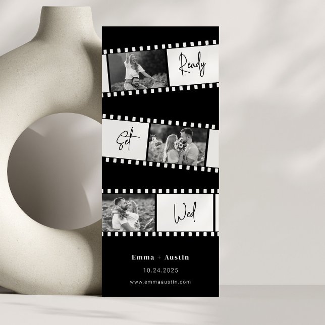 Ready Set Wed Photo Film Save The Date Invitation (Creator Uploaded)