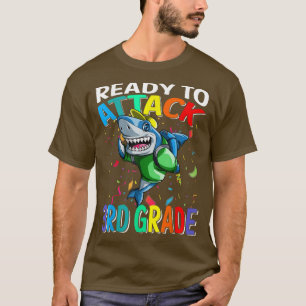 Ready To Attack 3rd Grade Shark Back To School T-S T-Shirt