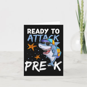 Ready To Attack Pre-k Apparel, Back To School Shar Card