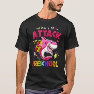 Ready To Attack Preschool Girl Back To School Sea T-Shirt