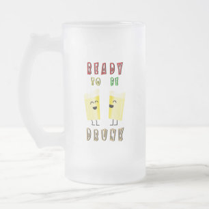 Ready To Be Drunk Wine International 4 August Beer Frosted Glass Beer Mug