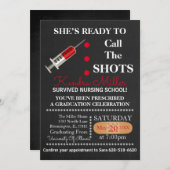 Ready To Call The Shots Graduation Invite (Front/Back)