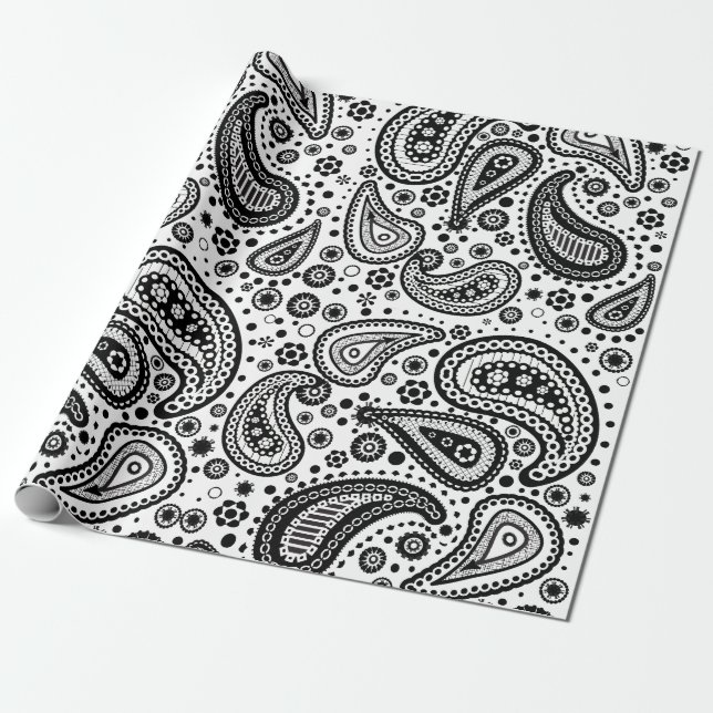 Ready to Color Paisley Patterned Paper (Unrolled)