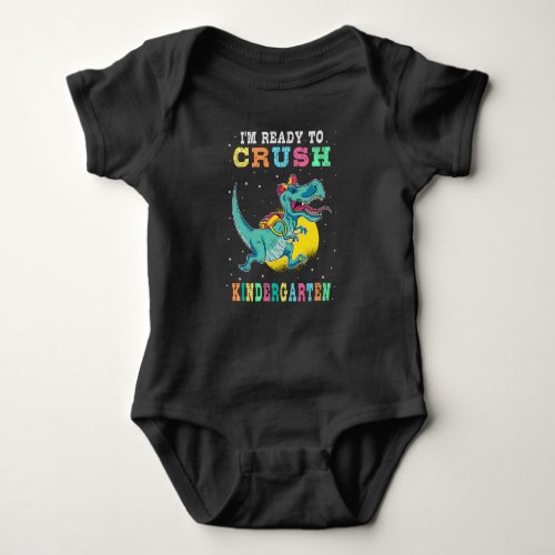 Ready to crush kindergarten baby bodysuit