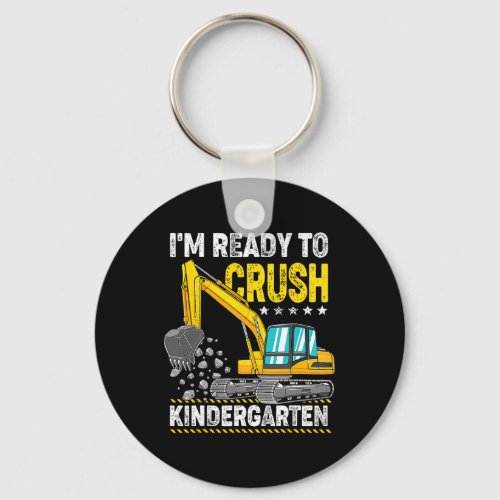 Ready To Crush Kindergarten Construction Vehicle B Keychain