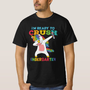Ready to Crush Kindergarten Cute Unicorn School  T-Shirt