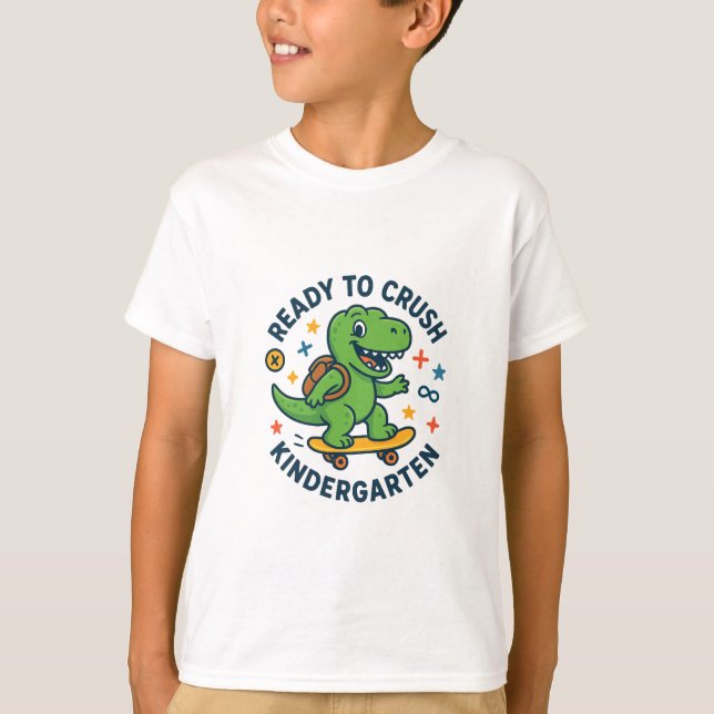 Ready to Crush Kindergarten Kids T-Shirt (Front)