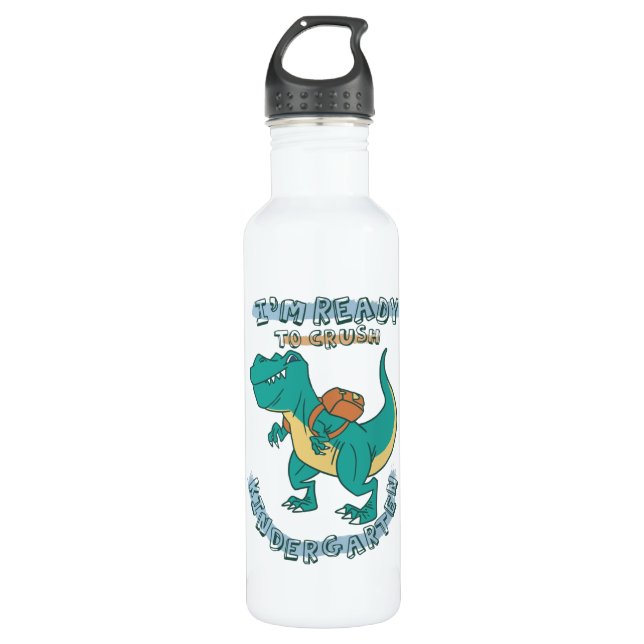 Ready to crush kindergarten stainless steel water bottle (Front)