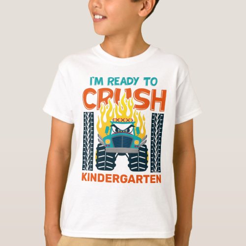 Ready To Crush Monster Truck Personalized Grade T_Shirt