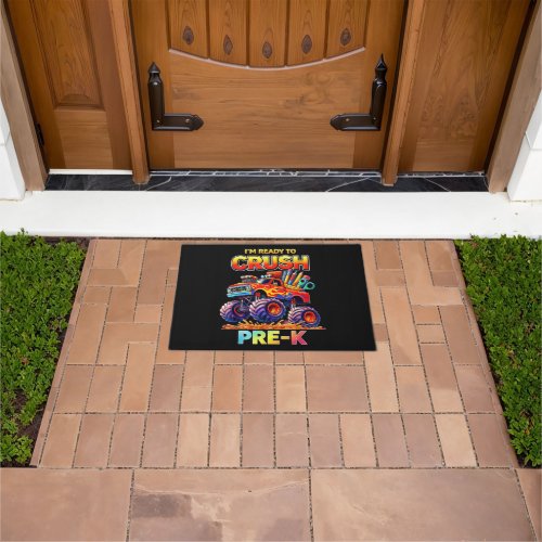 Ready to Crush Pre-K Monster Truck Back to School Doormat