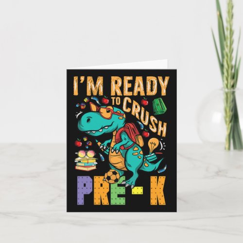 Ready To Crush Pre_k Monster Truck Dino Back To Sc Card