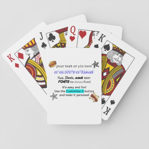 Ready to customize playing card deck