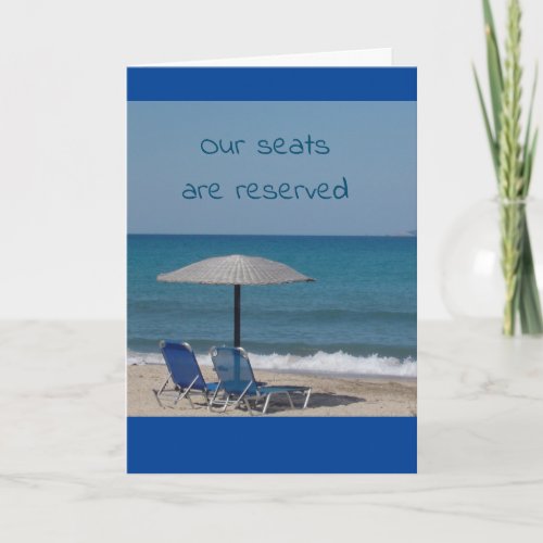 READY TO ENJOY YOU  DAY AT THE BEACH CARD