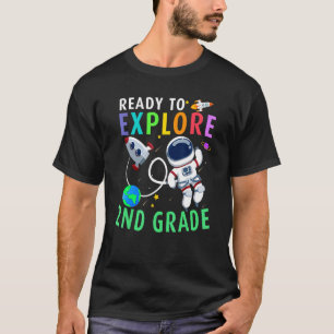 Ready To Explore 2nd Grade Space Boys Back To Scho T-Shirt