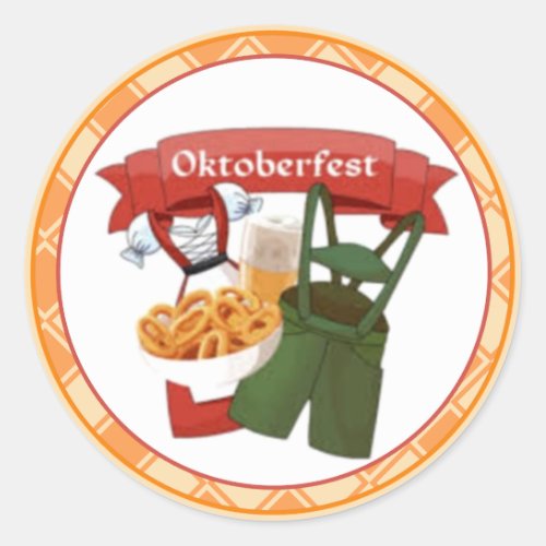 Ready To Fest Oktoberfest Classic Round Sticker