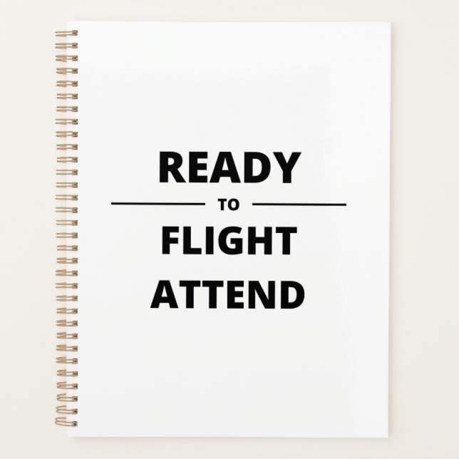 READY TO FLIGHT ATTEND PLANNER (Front)