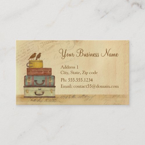 Ready To Fly Love Birds Business Card