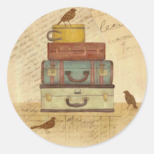 "Ready To Fly" Vintage Style Design Sticker (Front)