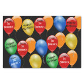 Personalized Happy Birthday Design Birthday Tissue Paper