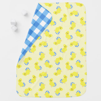 Ready To Hatch Chicky Boy Baby Shower Receiving Blanket