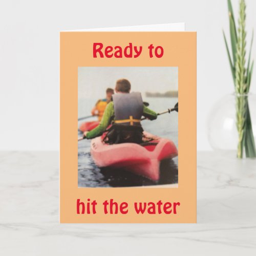 READY TO HIT THE WATER ENJOY JULY BIRTHDAY CARD