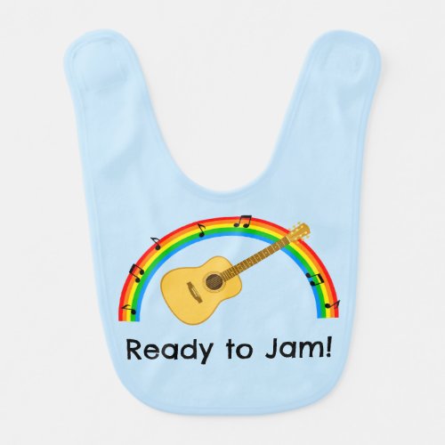 Ready to Jam Acoustic Guitar Baby Bib