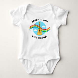 Ready to Jam Acoustic Guitar Personalized Bodysuit