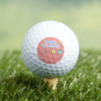 Ready to Learn Cute Back‑to‑School Golf Balls