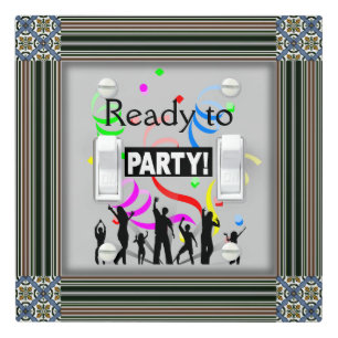Ready To Party Light Switch Cover